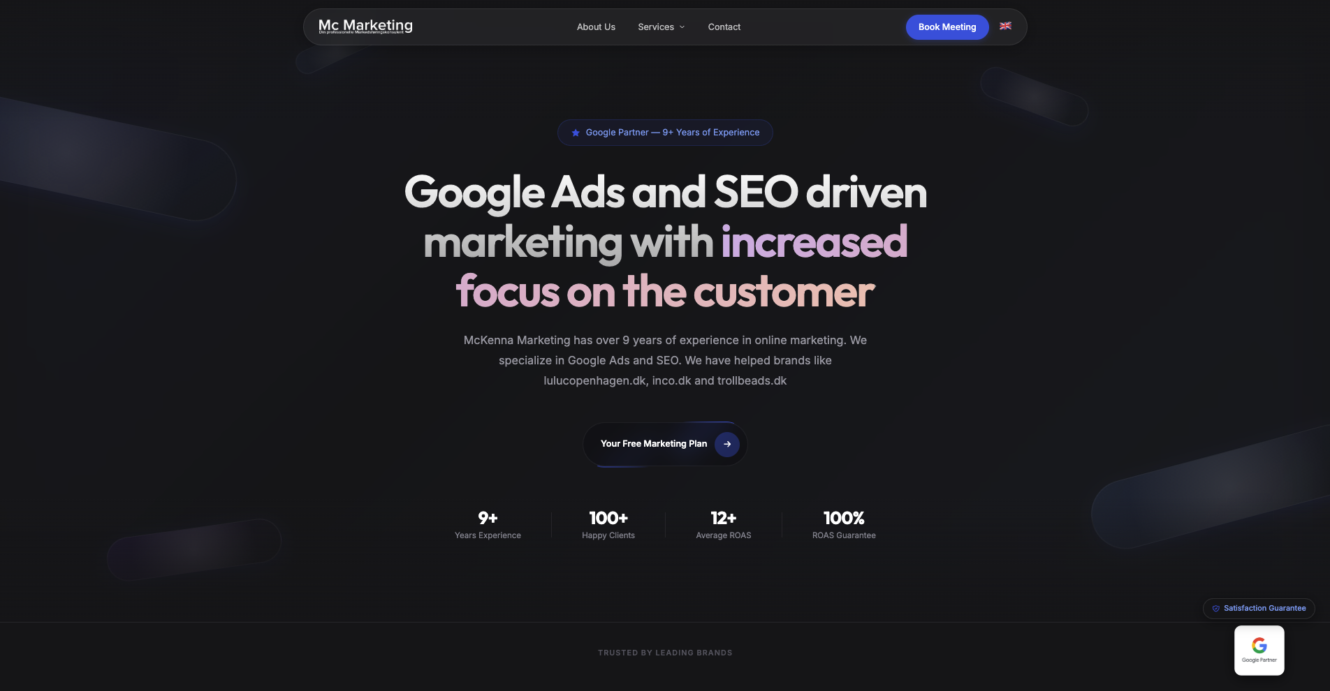 Mc Marketing website